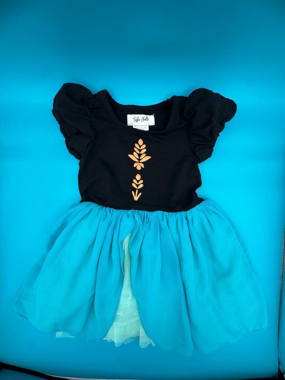 Taylor Joelle Girls Disney Play Costume Frozen Princess Anna Tutu Dress NO CAPE